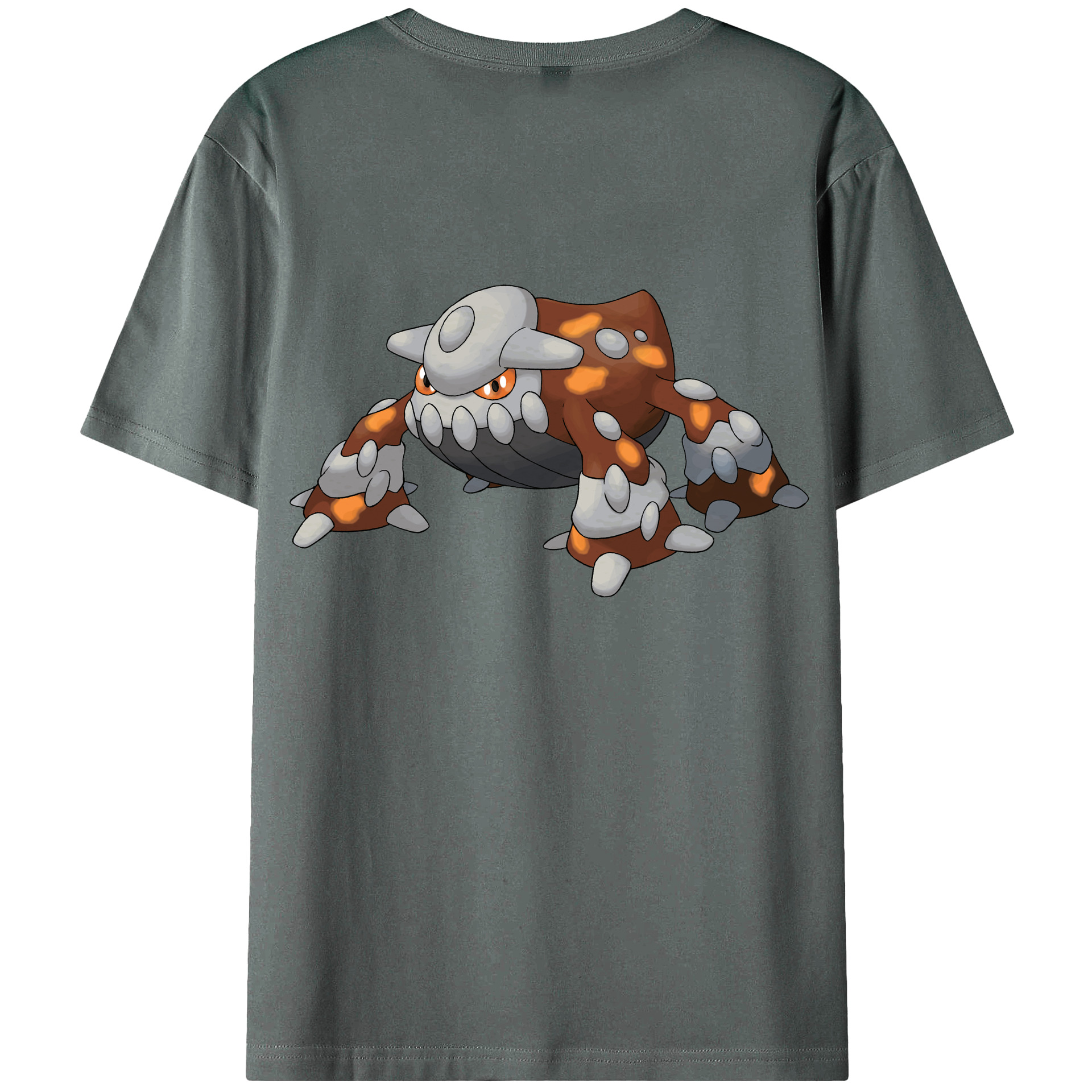 （画像用） ポケットモンスター Pokémon 綿100％ メンズ半袖Tシャツ（バックプリント） 通気性